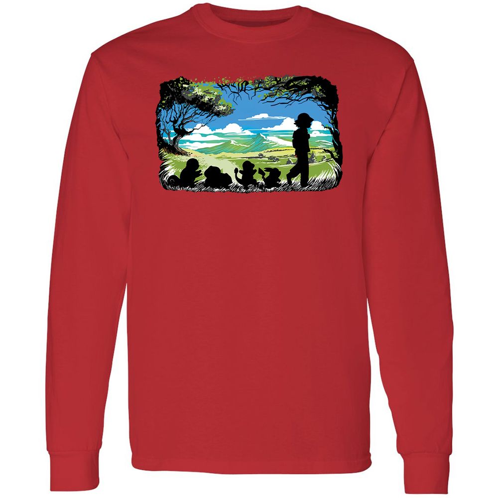 Long Sleeve T-Shirt - CN9NVTKC - Red - 14