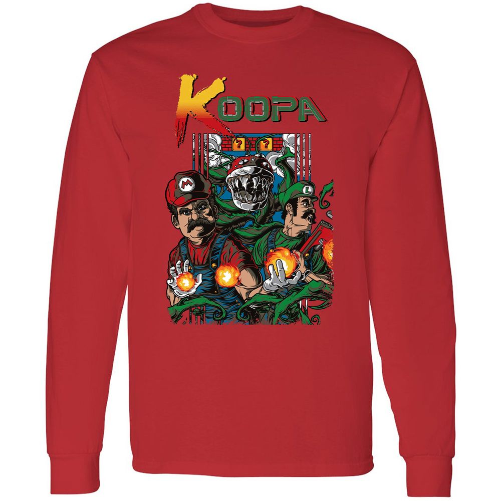 Long Sleeve T-Shirt - 6DQ7UEZJ - Red - 14