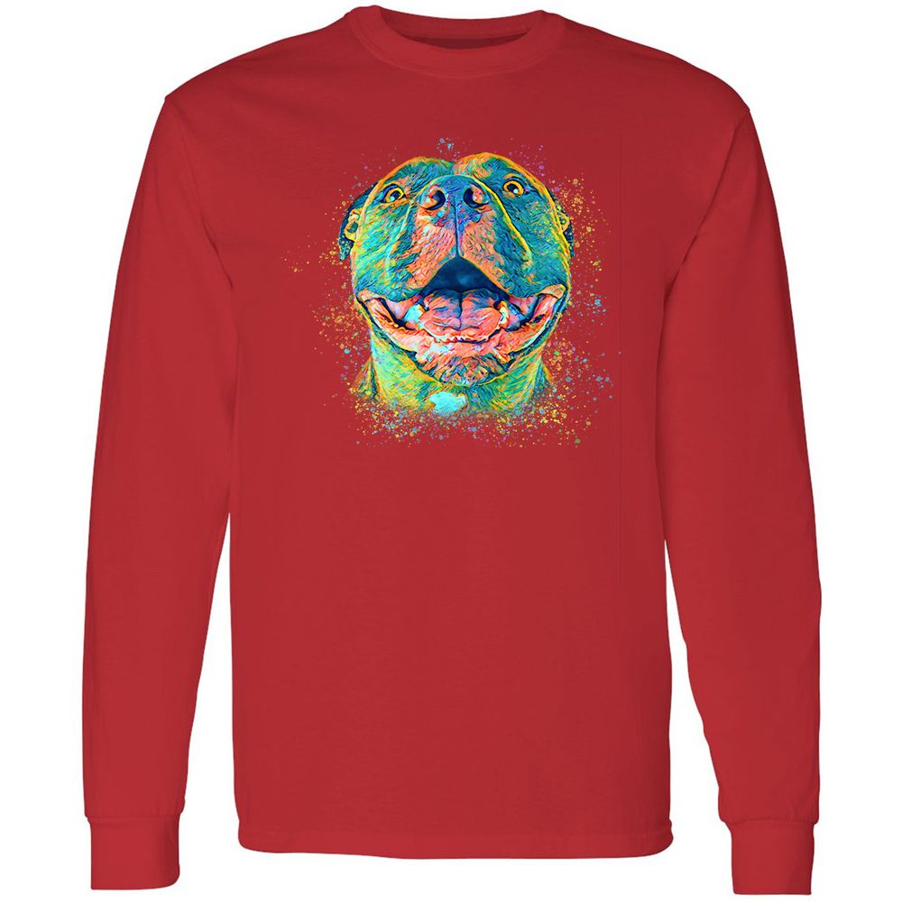 Long Sleeve T-Shirt - 6X2UKE8J - Red - 14