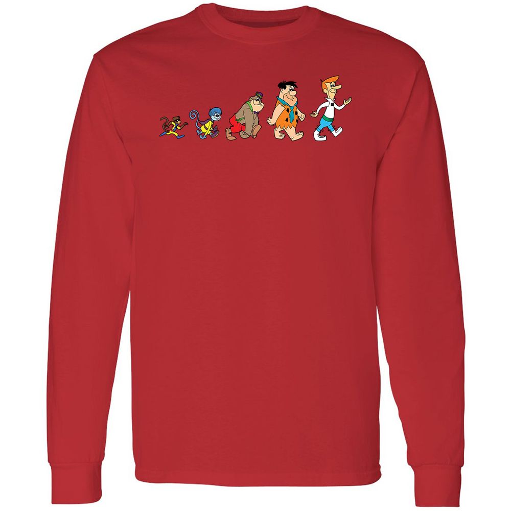 Long Sleeve T-Shirt - Q2VZJLJU - Red - 14