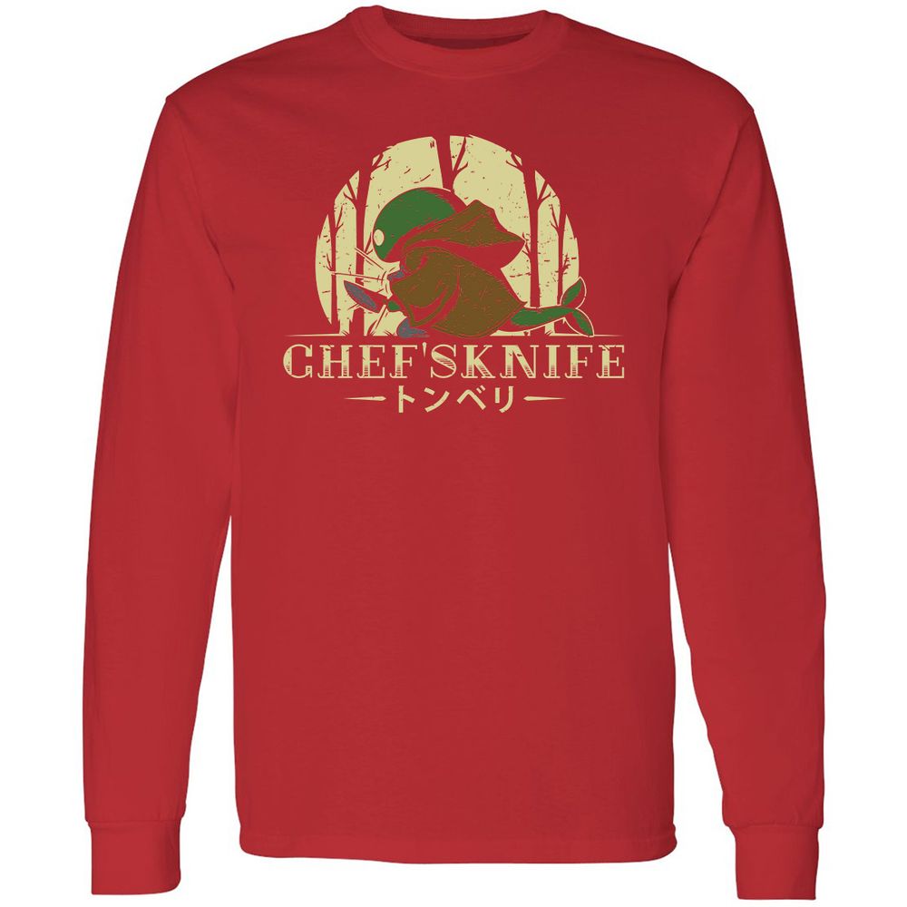 Long Sleeve T-Shirt - XKT67RTD - Red - 14