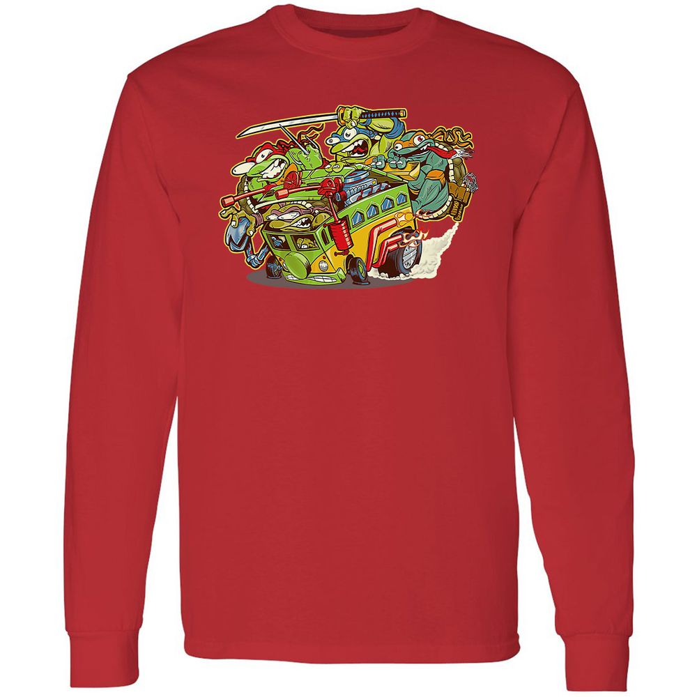 Long Sleeve T-Shirt - Y9TH2G6Z - Red - 14