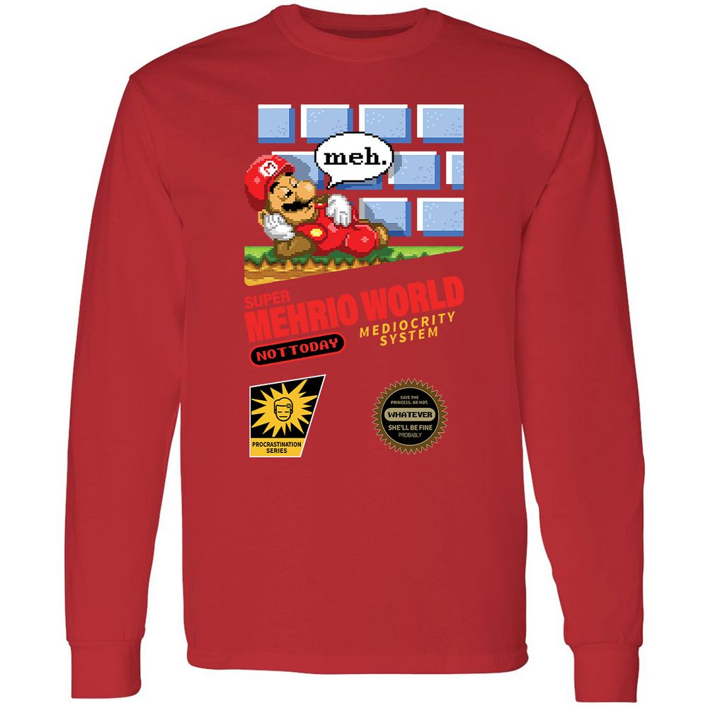 Long Sleeve T-Shirt - UQNTM1SY - Red - 14