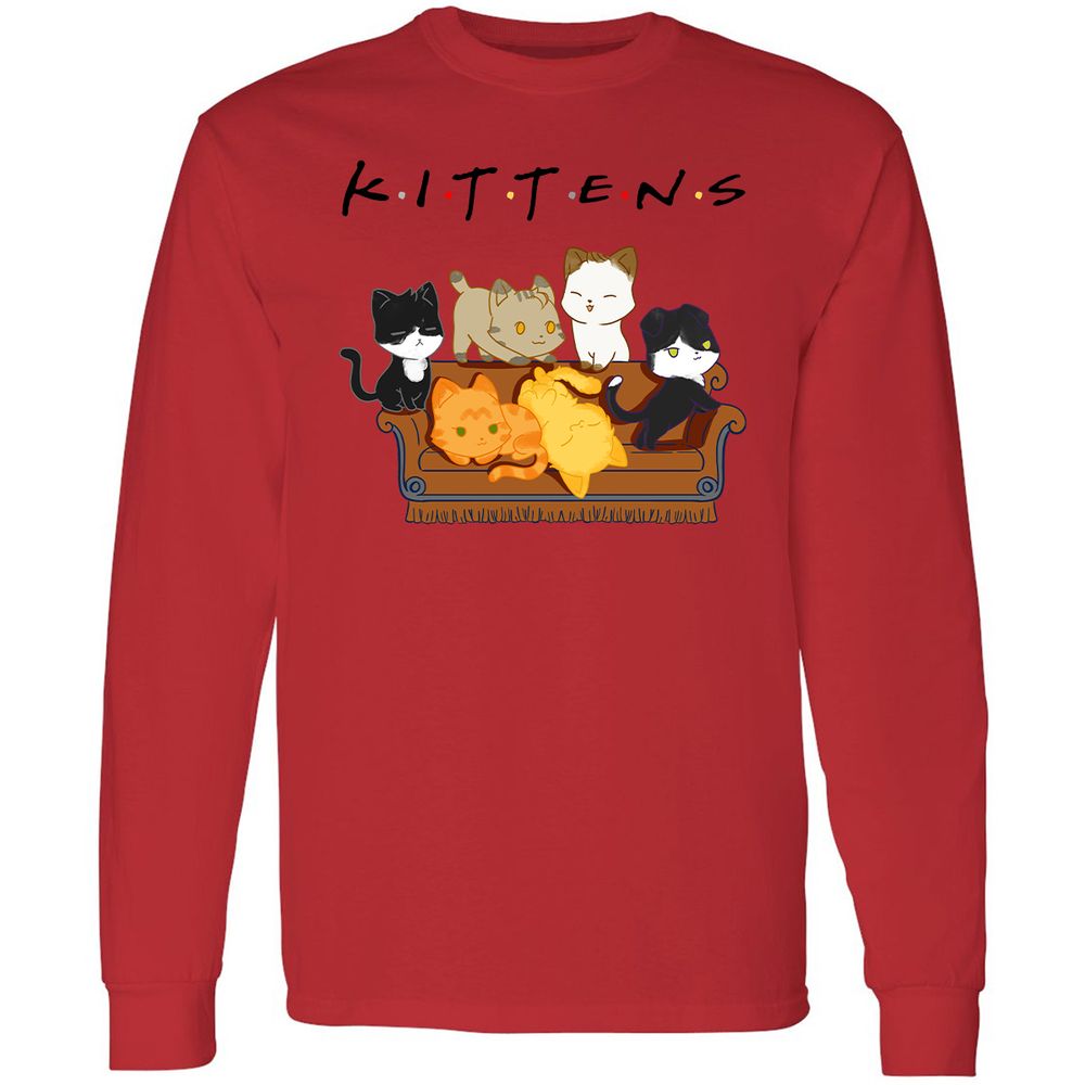 Long Sleeve T-Shirt - 8NKLZDZC - Red - 14