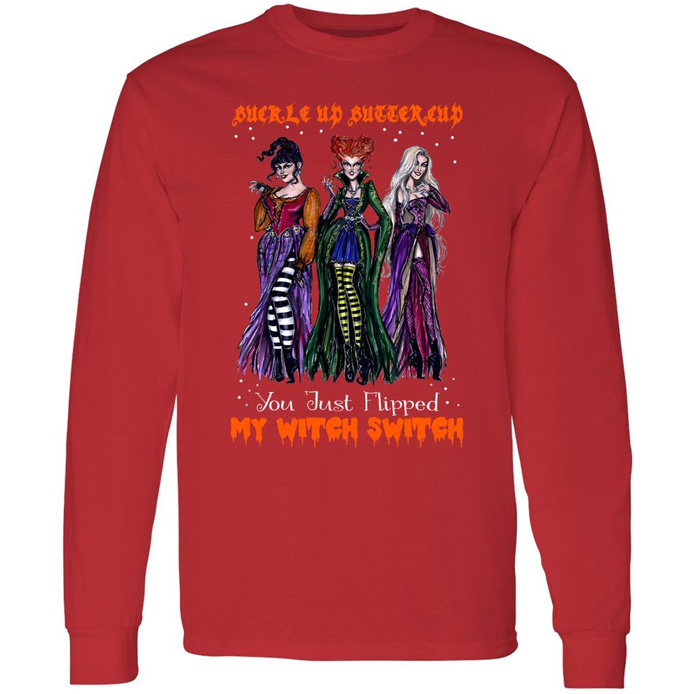 Long Sleeve T-Shirt - 45RPBJTQ - Red - 14