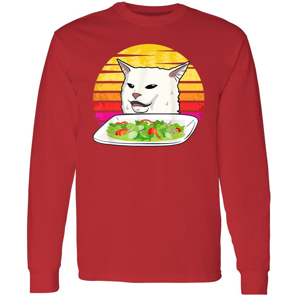 Long Sleeve T-Shirt - P2M5EKQ6 - Red - 14