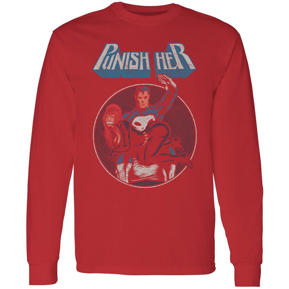 Long Sleeve T-Shirt - D7GXQ684 - Red - 14