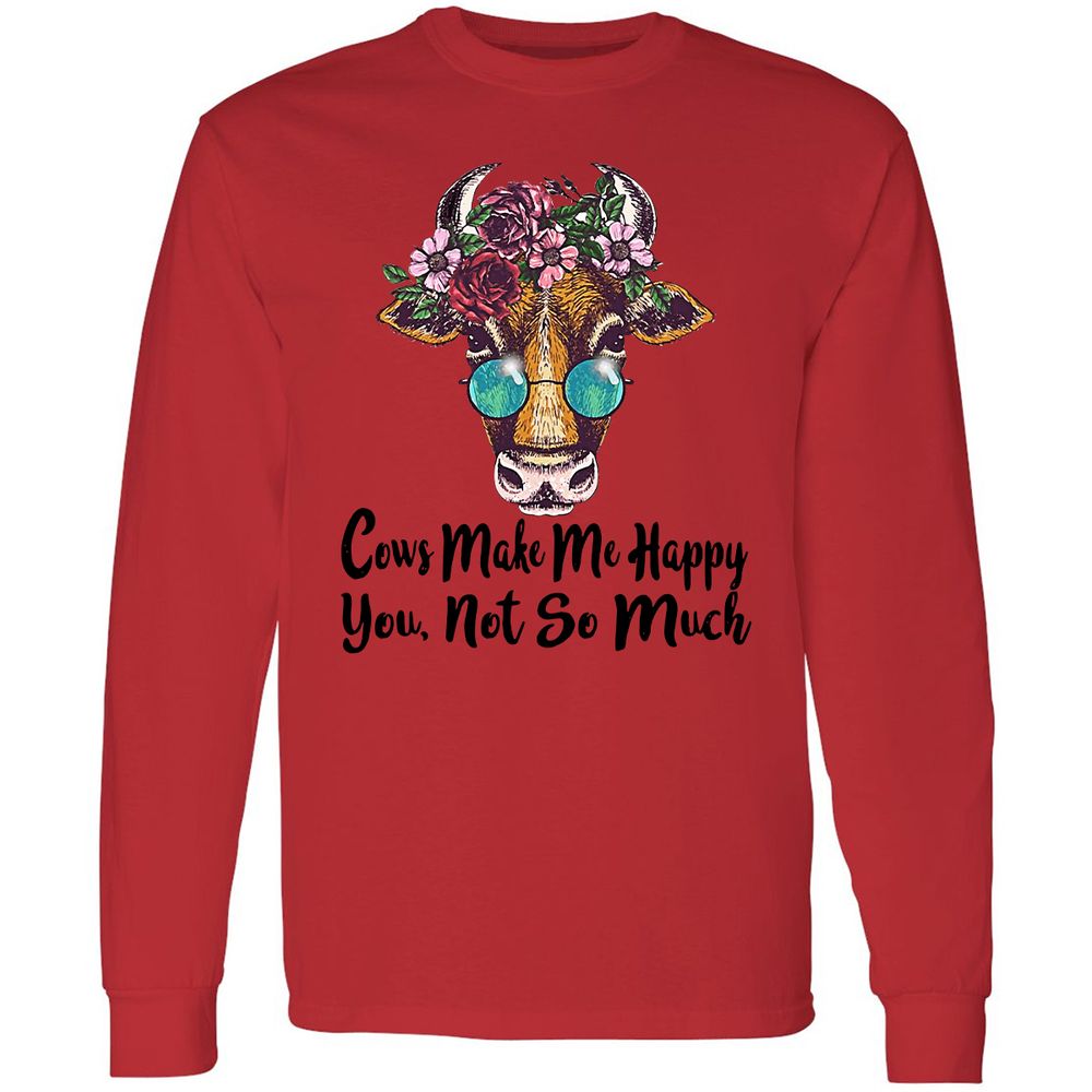 Long Sleeve T-Shirt - H96NU3QW - Red - 14