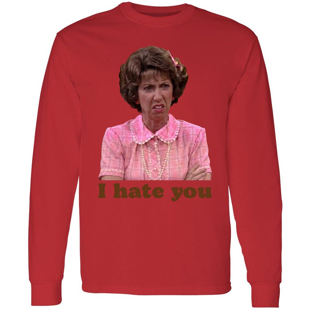 Long Sleeve T-Shirt - YGXT3YVU - Red - 14