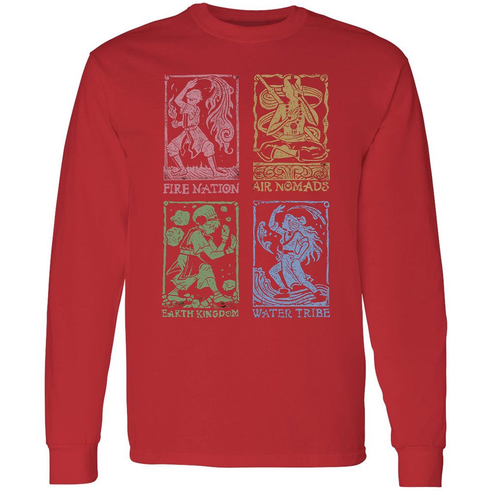 Long Sleeve T-Shirt - C1BBY1W1 - Red - 14