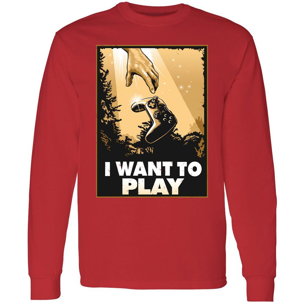 Long Sleeve T-Shirt - 3ETH3SHF - Red - 14