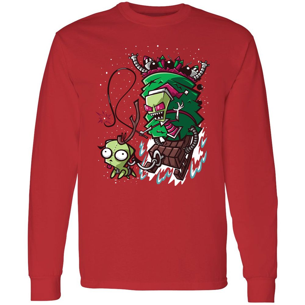 Long Sleeve T-Shirt - JGQNM2DD - Red - 14