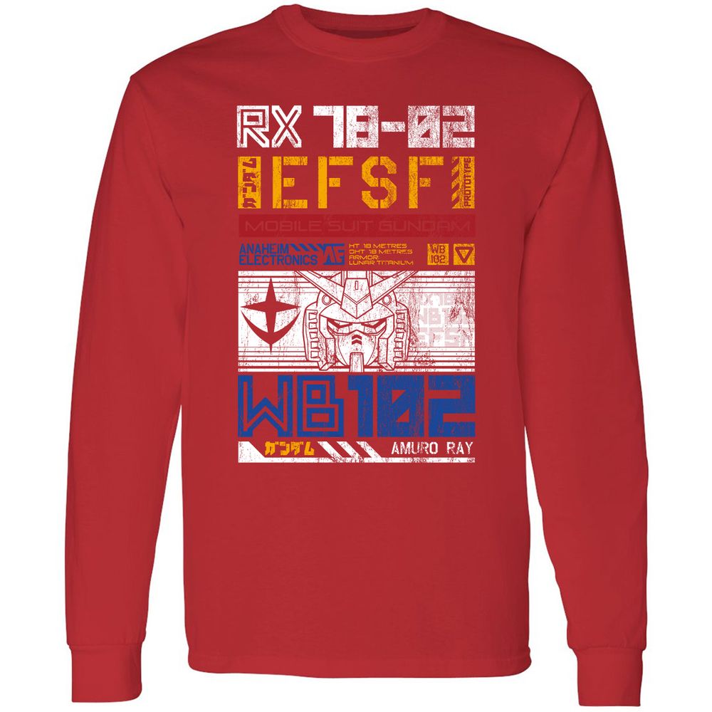 Long Sleeve T-Shirt - LZJW91S4 - Red - 14