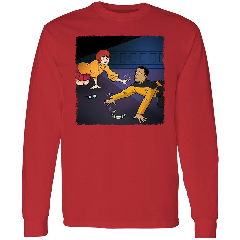 Long Sleeve T-Shirt - QZPGL7PL - Red - 14