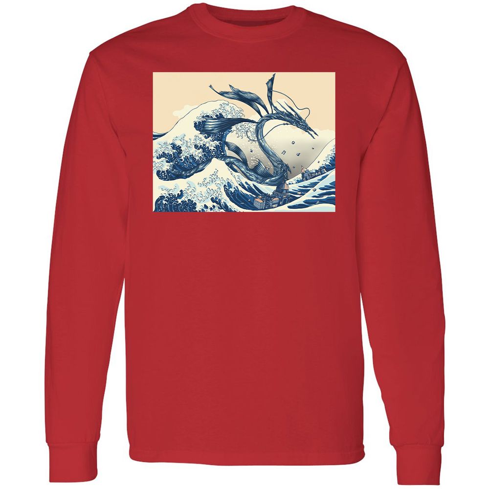 Long Sleeve T-Shirt - X38H73FF - Red - 14