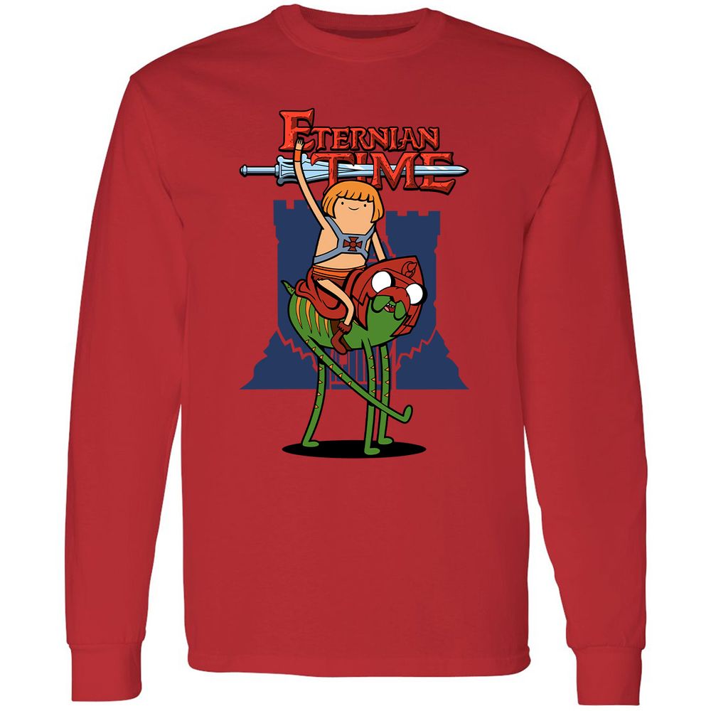 Long Sleeve T-Shirt - NRXGCQNH - Red - 14