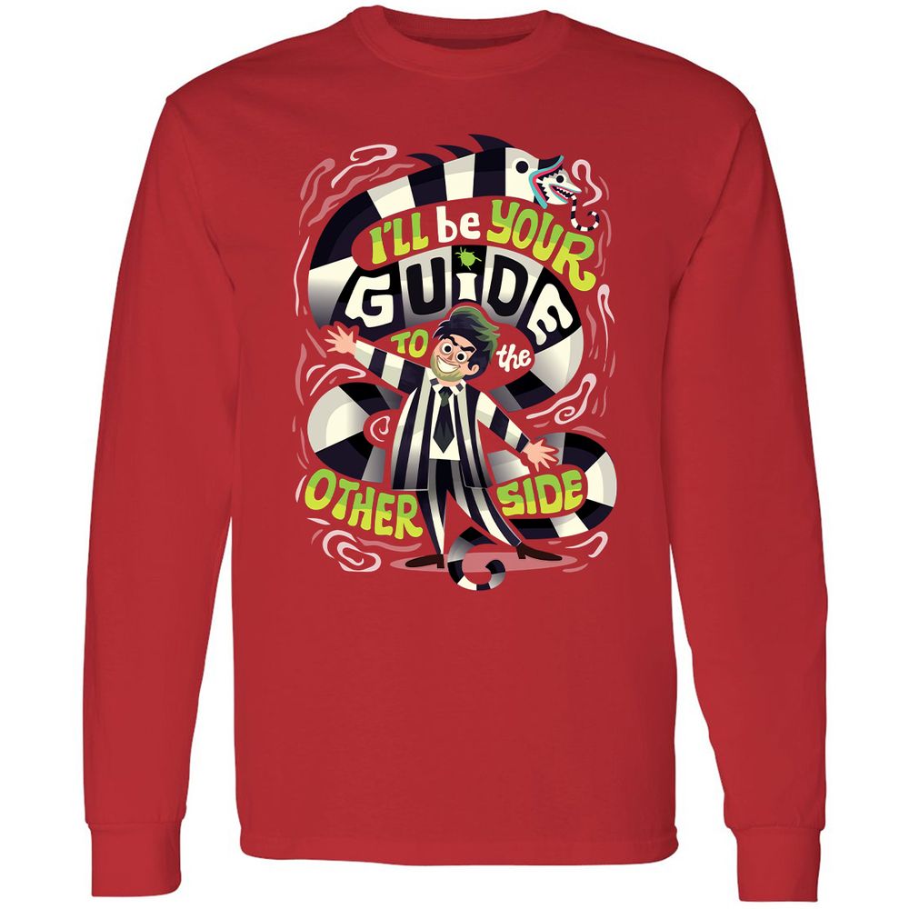 Long Sleeve T-Shirt - 8E2D2UY3 - Red - 14