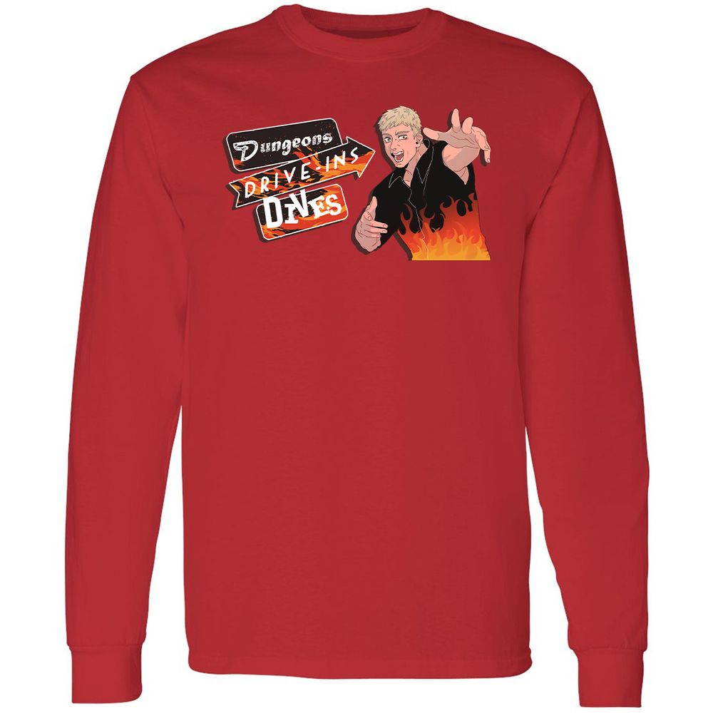 Long Sleeve T-Shirt - 1RGM6N2Y - Red - 14
