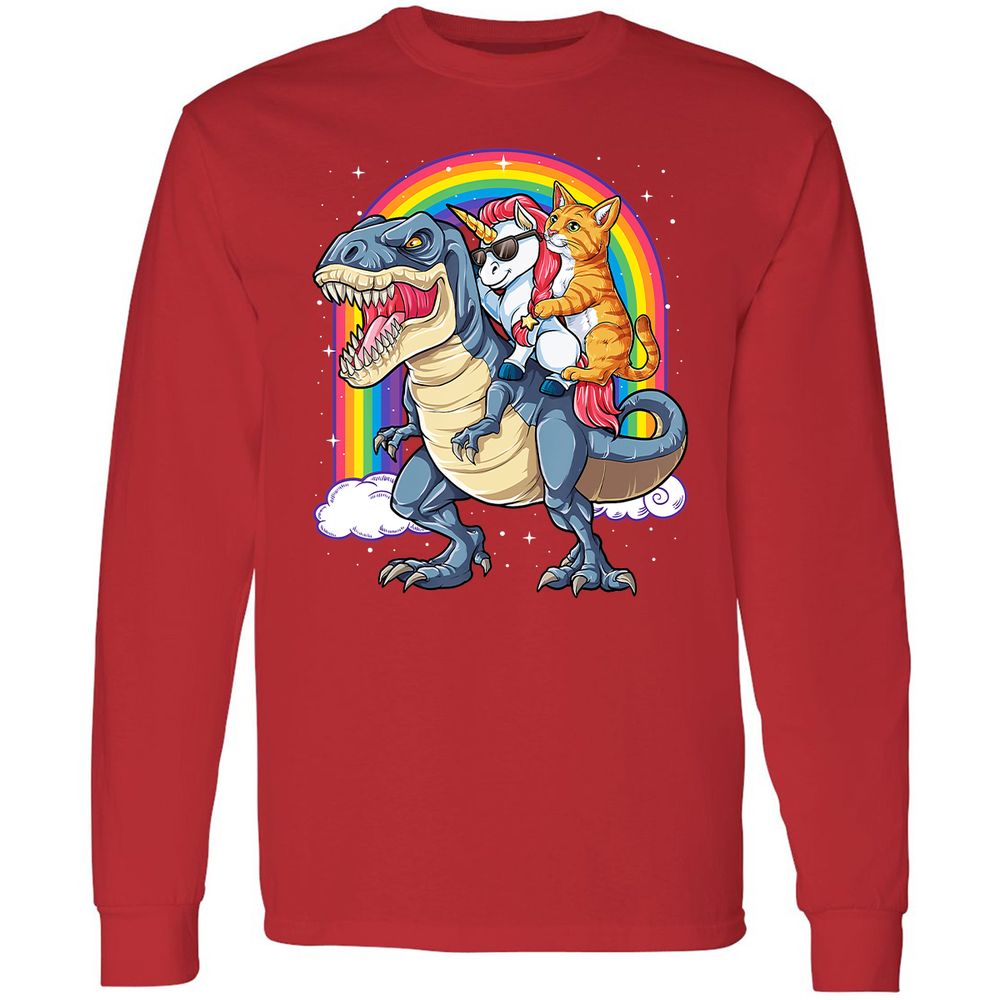 Long Sleeve T-Shirt - 2PU4YCMT - Red - 14