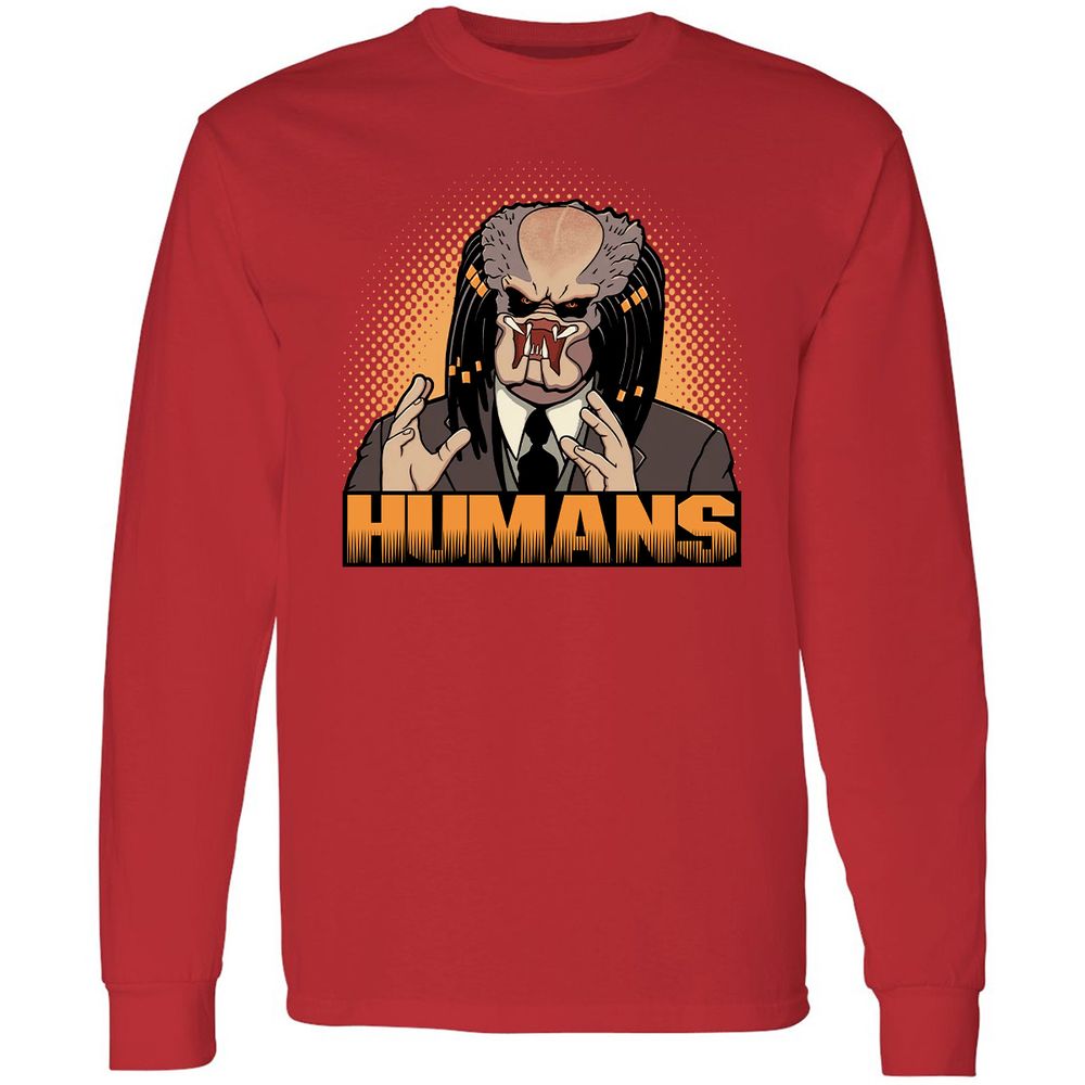 Long Sleeve T-Shirt - 3GALSJ6H - Red - 14