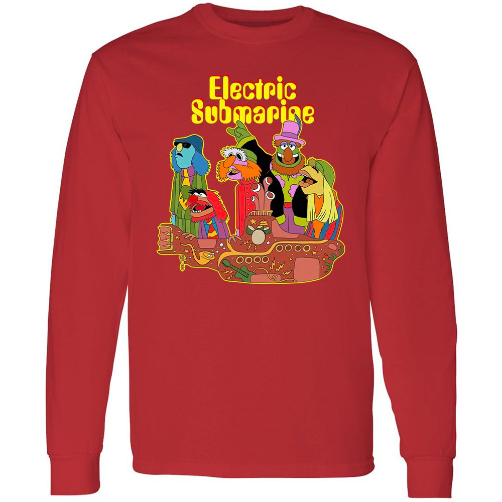 Long Sleeve T-Shirt - ATH94HUB - Red - 14