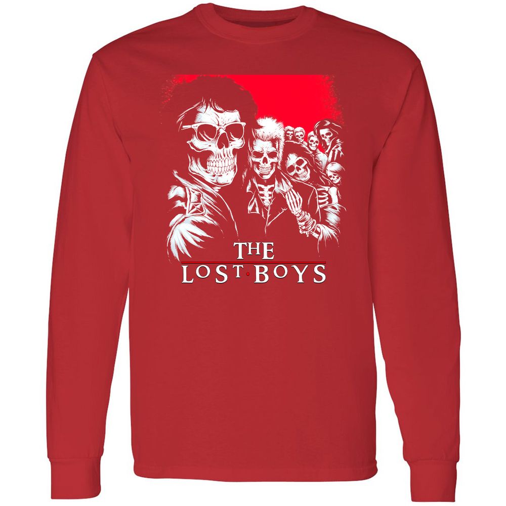 Long Sleeve T-Shirt - QAPFCEPJ - Red - 14