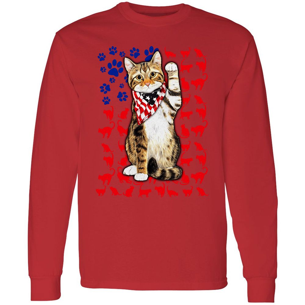 Long Sleeve T-Shirt - H71REQGH - Red - 14