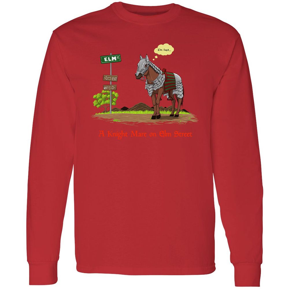 Long Sleeve T-Shirt - ZKMQQMWW - Red - 14