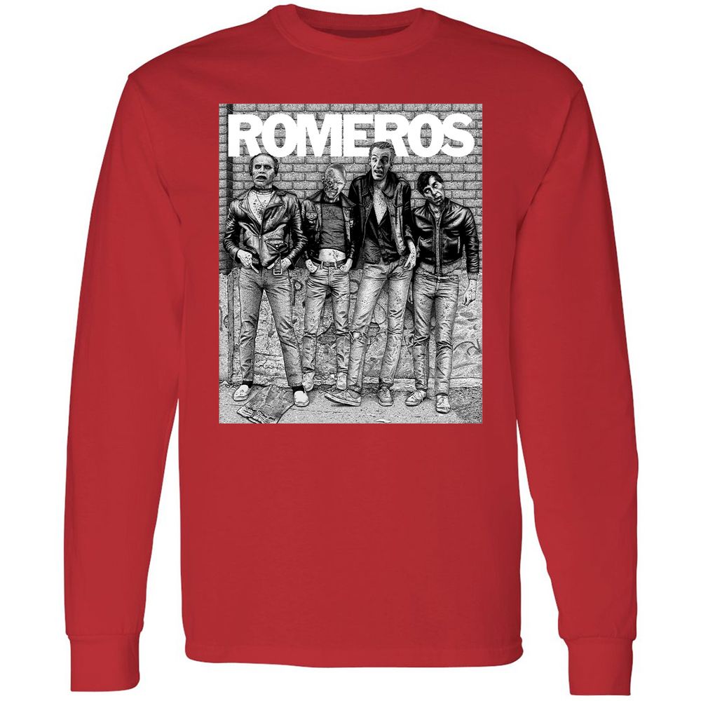 Long Sleeve T-Shirt - PRCLJ4H9 - Red - 14