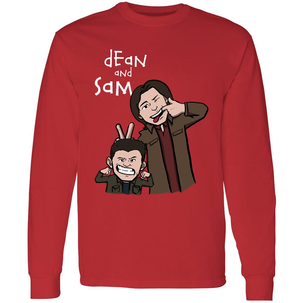 Long Sleeve T-Shirt - MSMKGQPZ - Red - 14