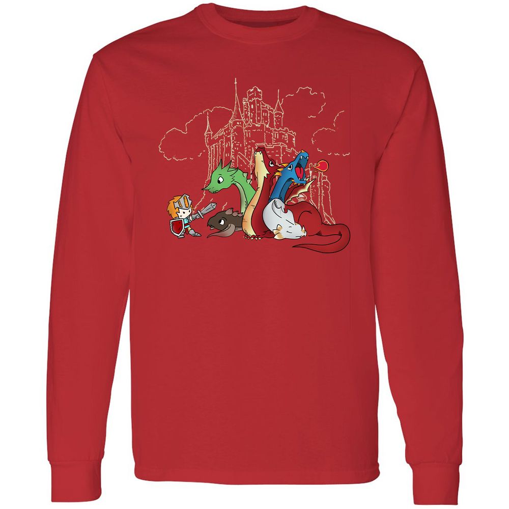 Long Sleeve T-Shirt - JF9G6CN4 - Red - 14