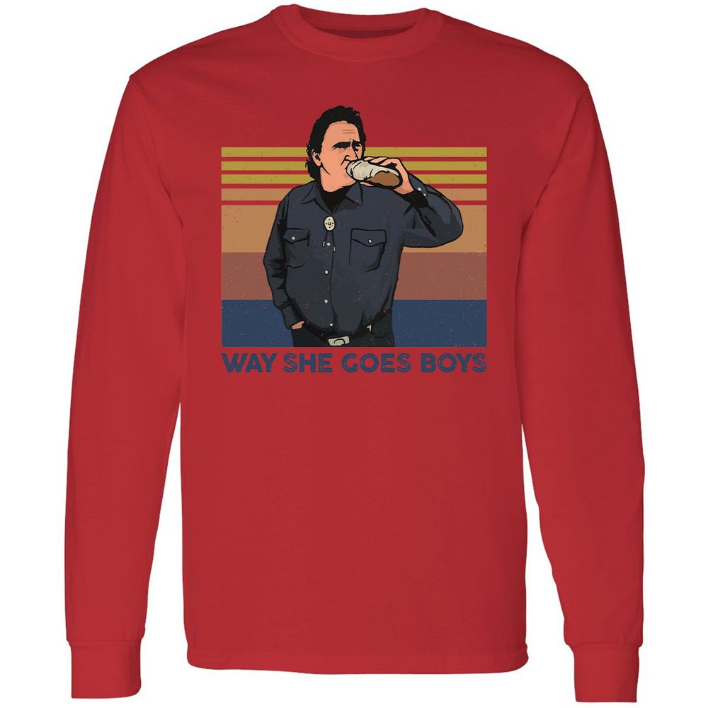 Long Sleeve T-Shirt - FPKDXU5M - Red - 14