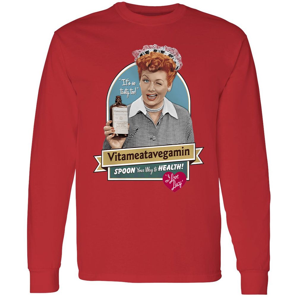 Long Sleeve T-Shirt - 8L6BJWEQ - Red - 14
