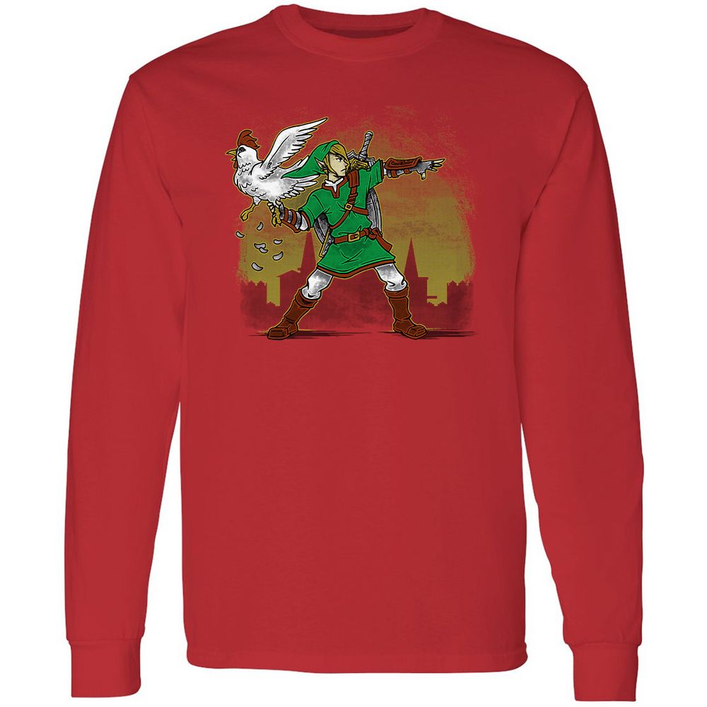 Long Sleeve T-Shirt - E6NVD2U5 - Red - 14