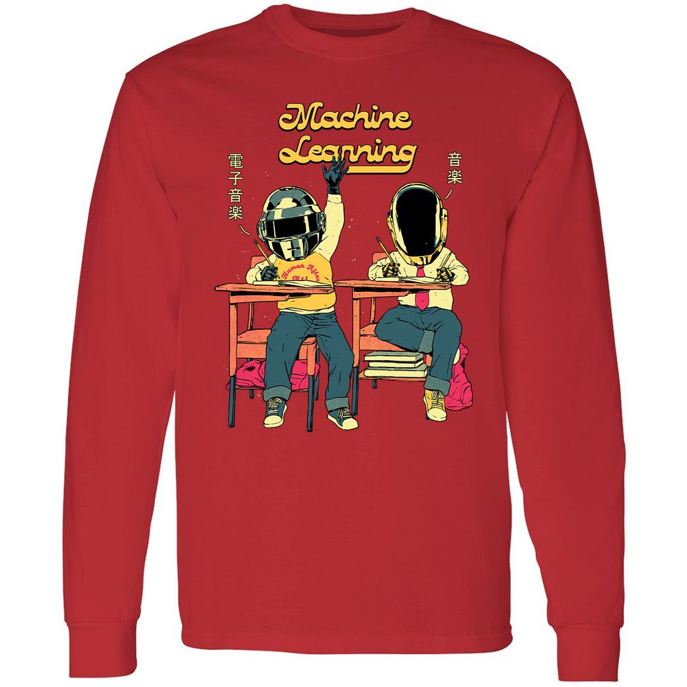 Long Sleeve T-Shirt - TBTE5D9G - Red - 14