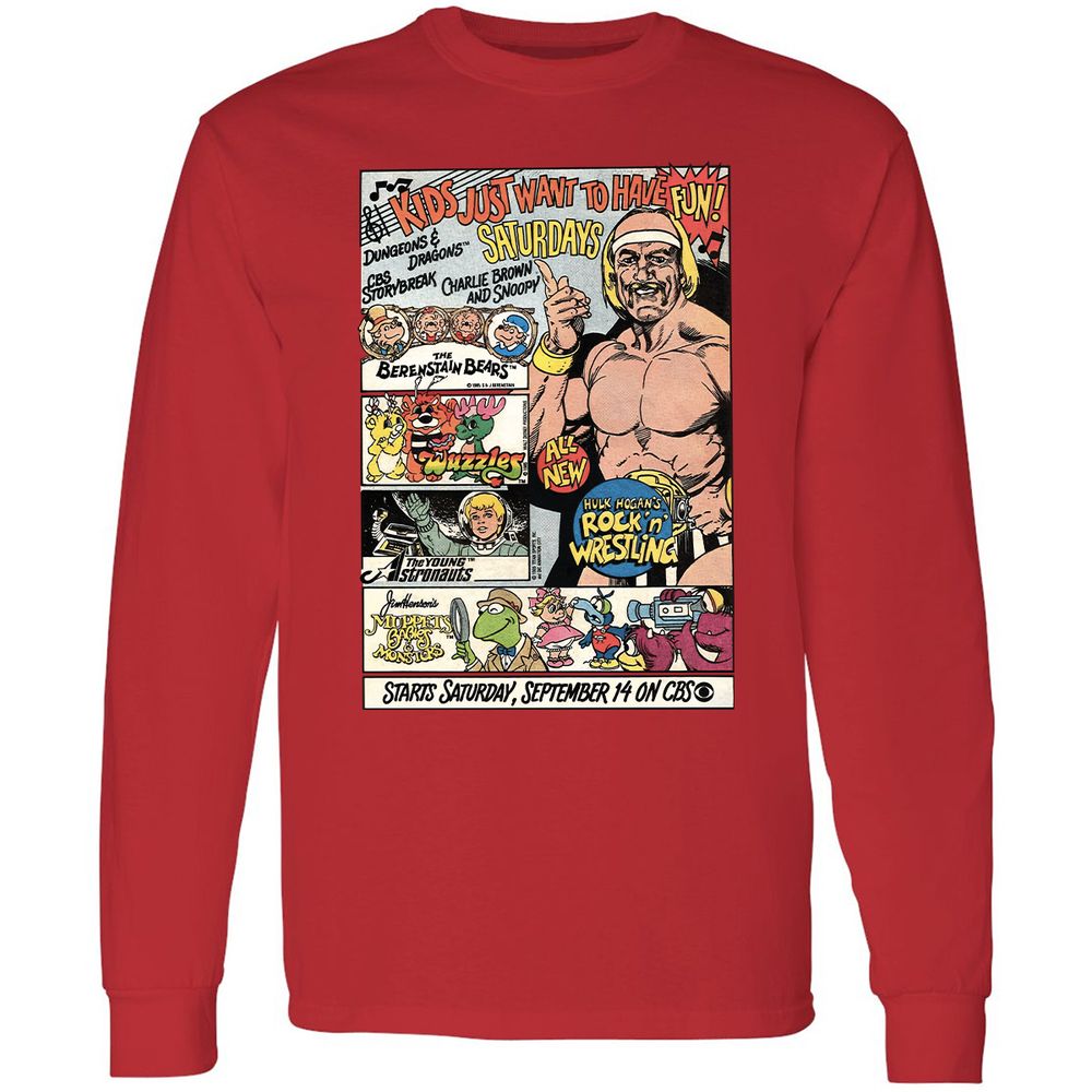 Long Sleeve T-Shirt - XJR5BV52 - Red - 14