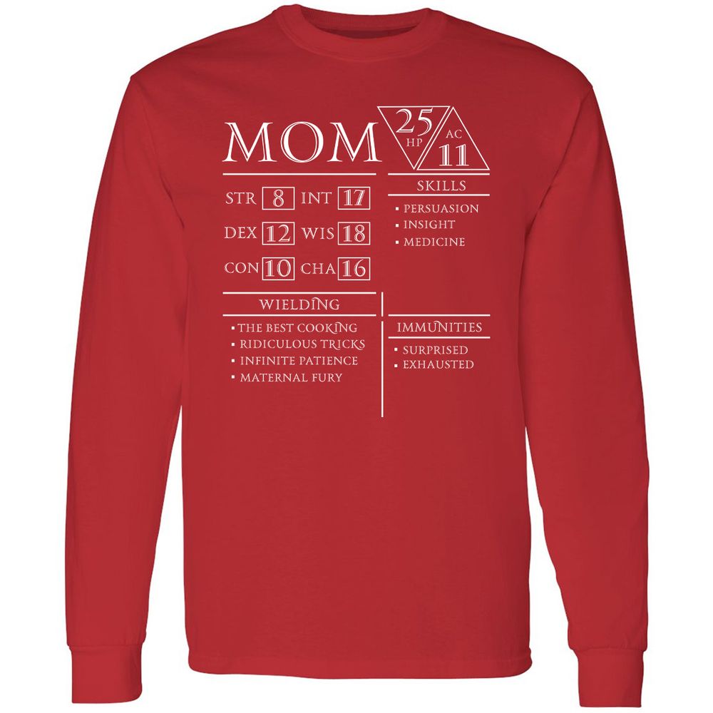 Long Sleeve T-Shirt - 79BJRKZC - Red - 14