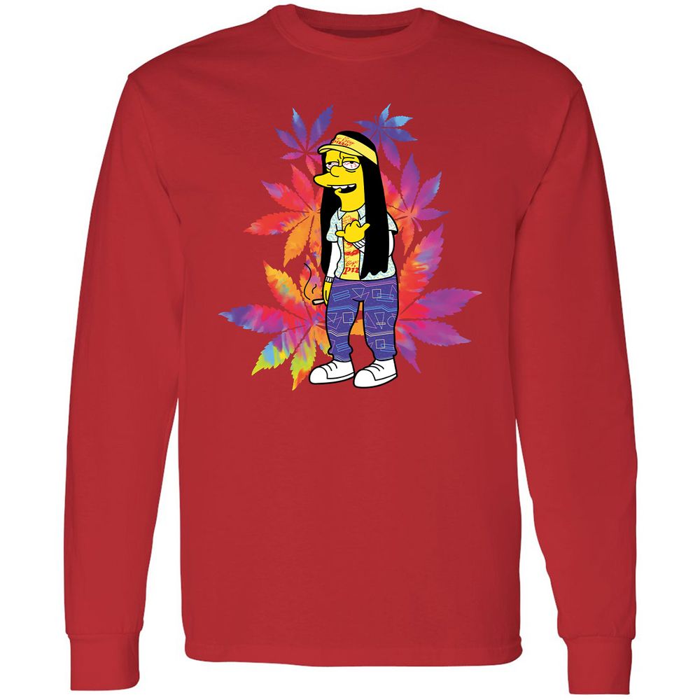 Long Sleeve T-Shirt - 5V6NKQSP - Red - 14