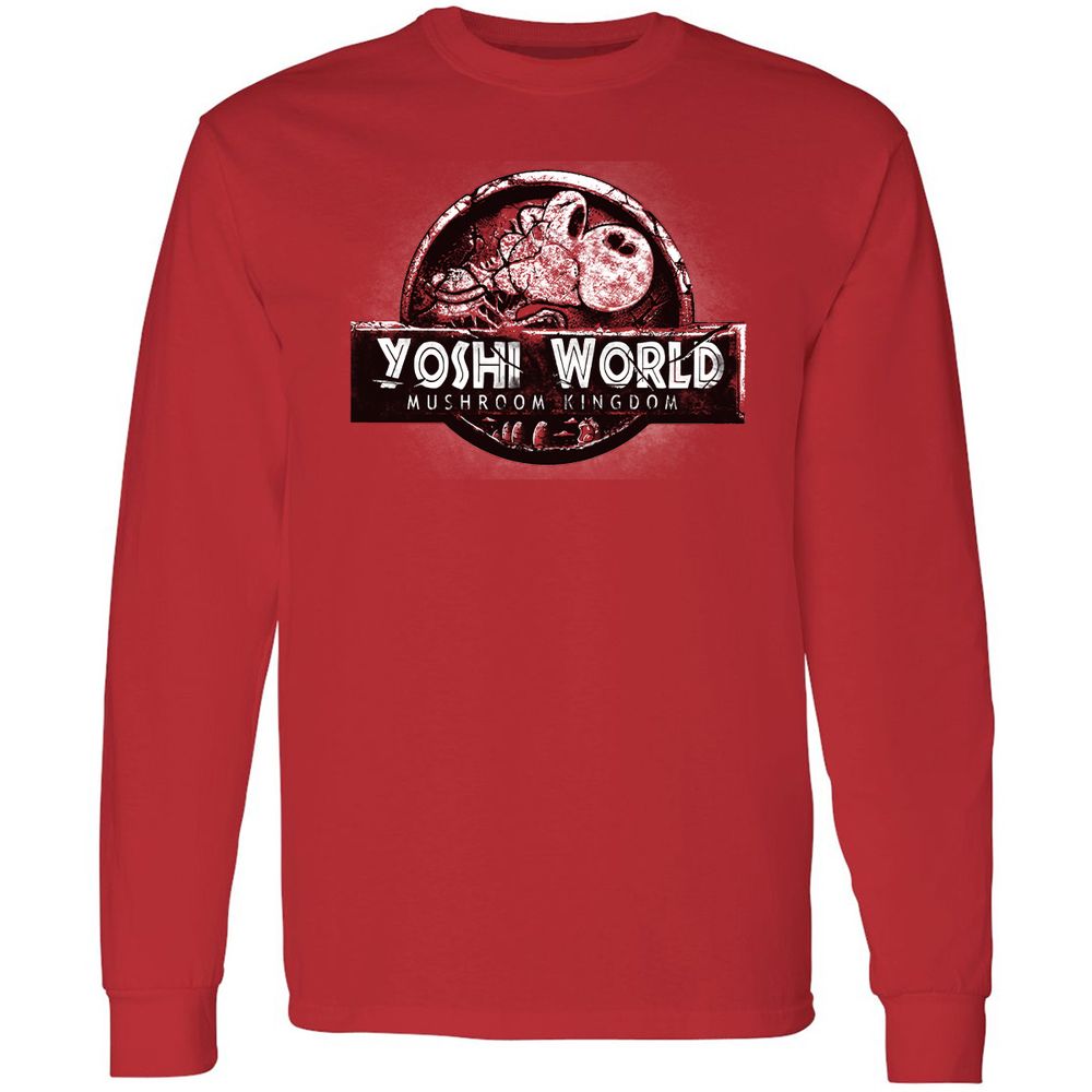 Long Sleeve T-Shirt - B5WC69ZY - Red - 14