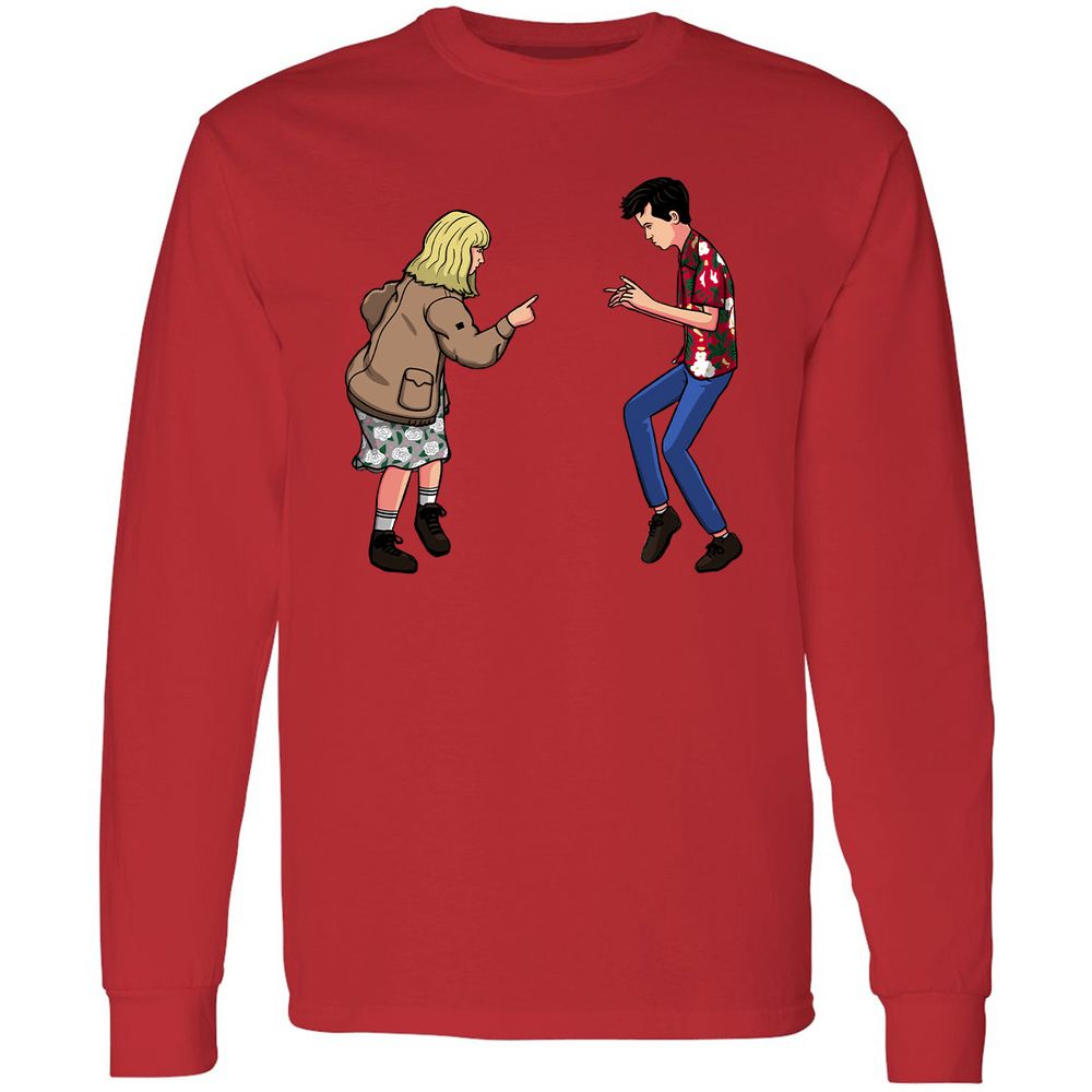 Long Sleeve T-Shirt - DTQU5KXQ - Red - 14