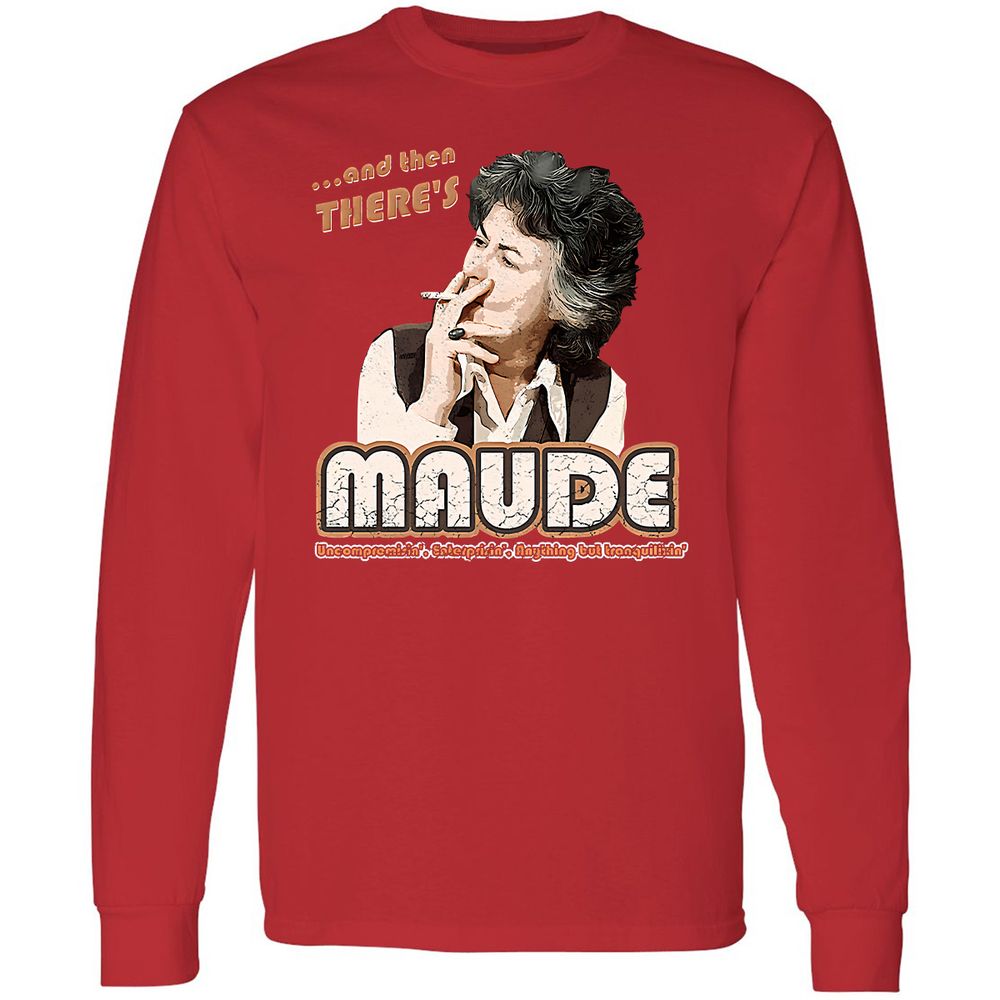 Long Sleeve T-Shirt - R1XTCKXJ - Red - 14