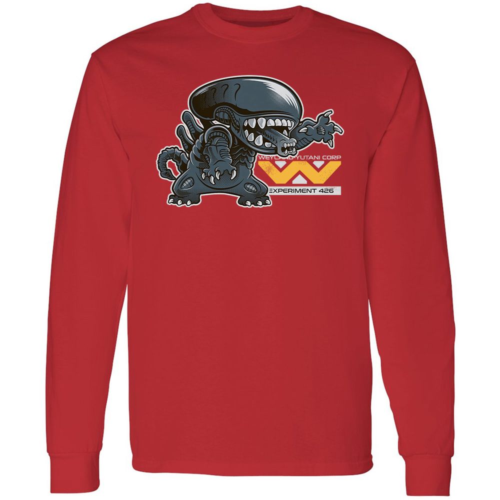 Long Sleeve T-Shirt - B33FJG8Y - Red - 14