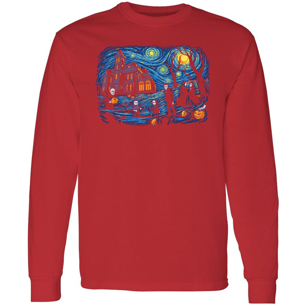 Long Sleeve T-Shirt - E9W7VKMY - Red - 14