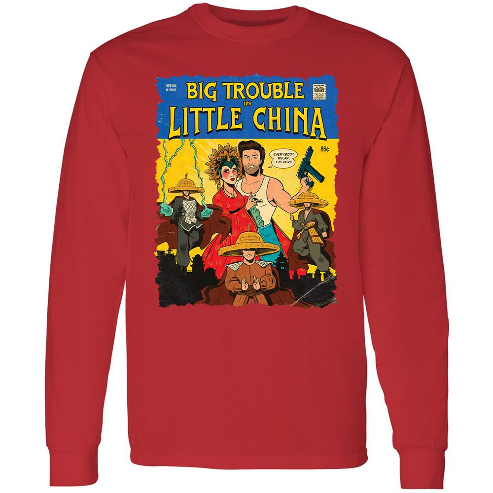 Long Sleeve T-Shirt - Z36FREN9 - Red - 14