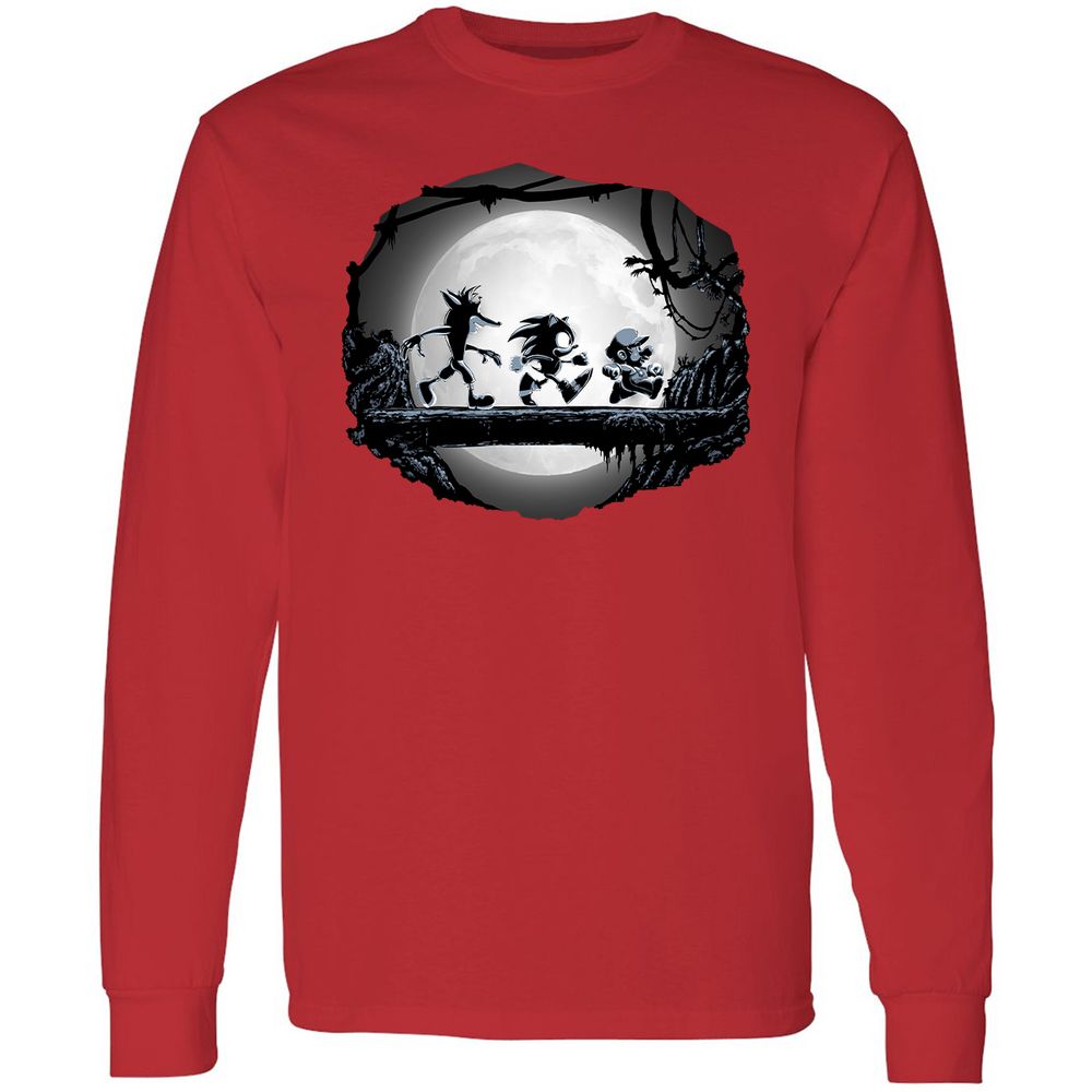 Long Sleeve T-Shirt - VYC94Z8R - Red - 14