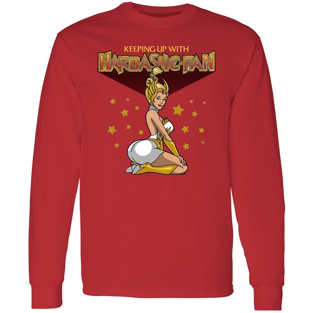 Long Sleeve T-Shirt - YSKKKVWY - Red - 14