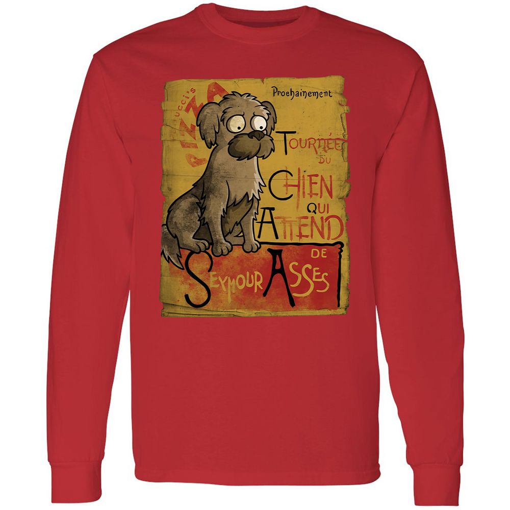 Long Sleeve T-Shirt - Y5GJA7KC - Red - 14