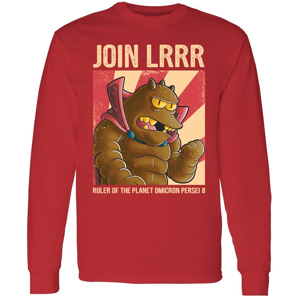 Long Sleeve T-Shirt - F9A7HSAJ - Red - 14