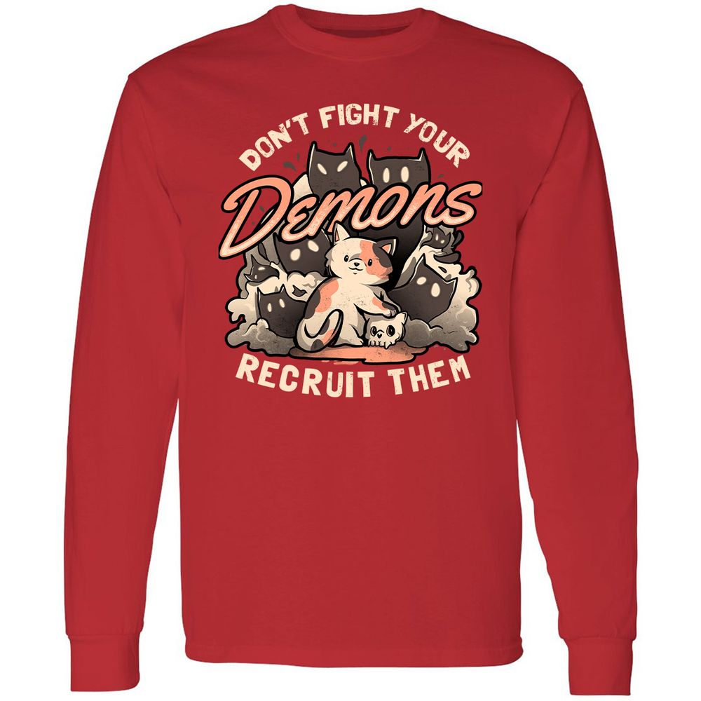 Long Sleeve T-Shirt - CJQBHRT6 - Red - 14