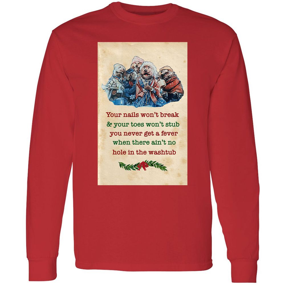 Long Sleeve T-Shirt - NBPDHWVD - Red - 14